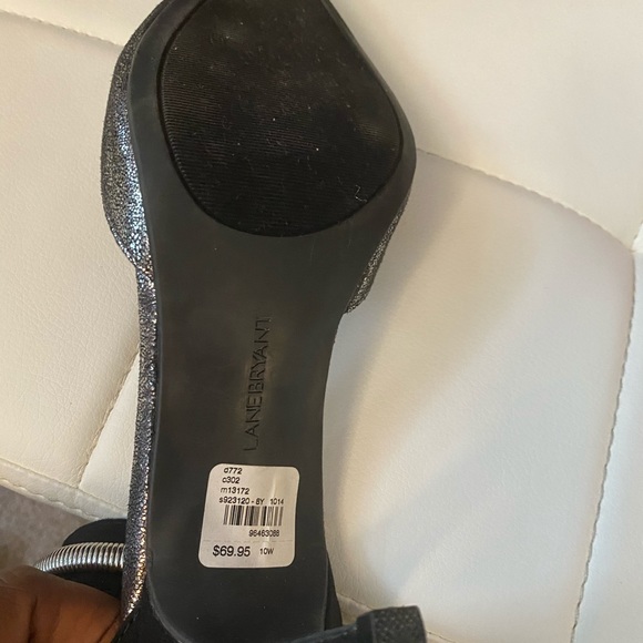 Black & Silver anklet heels - Picture 7 of 7